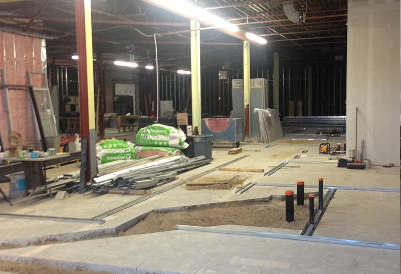 Expansion location during renovations (2018)